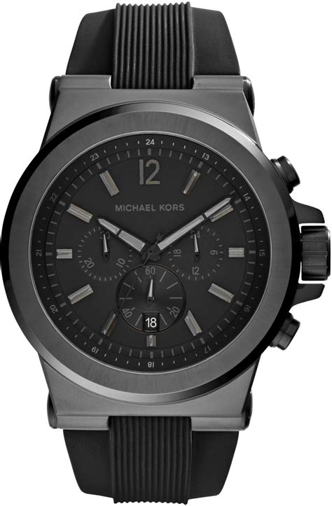 michael kors 8152|Michael Kors Men's Chronograph Dylan Black Watch .